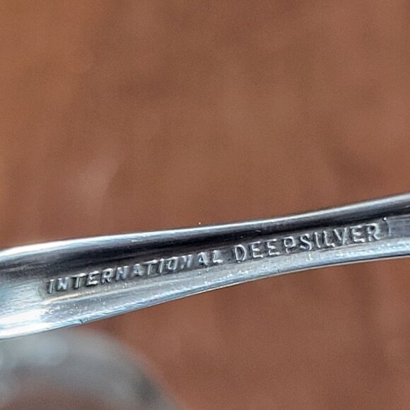 International Silver Orleans Pattern Silverplate Serving Dish Tray Spoon - Picture 7 of 12